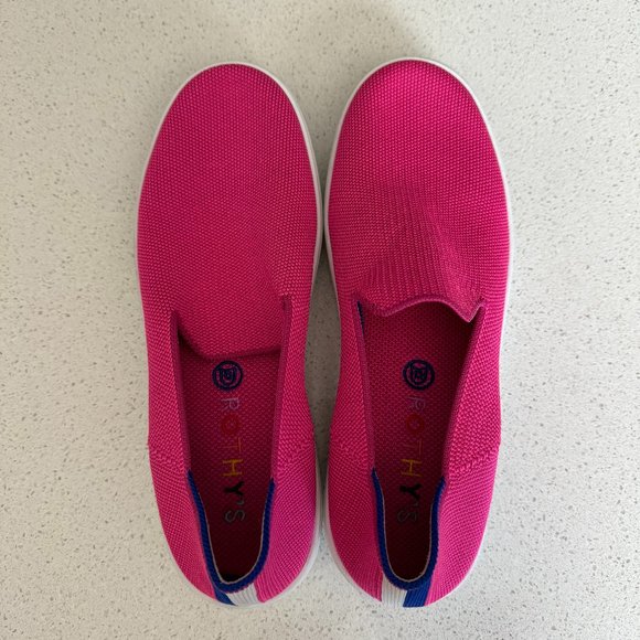 Rothy's Bubblegum Sneaker- RARE Color! SIze 8 EUC - Picture 1 of 3